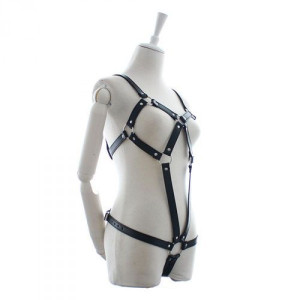 Penitence Mood Dress - Czarna uprząż BDSM