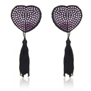 Heart shine nipples tassels (rosa)