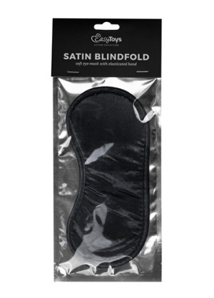 Black Satin Eye Mask