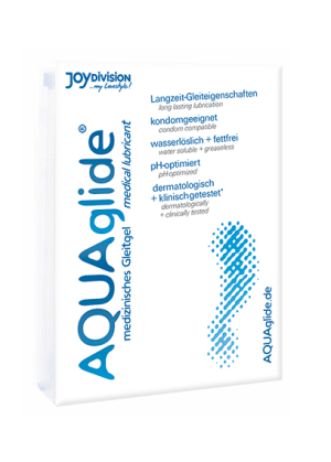 Lubrykant na bazie wody - AQUAglide 3 ml x 6 saszetek - nawilżający, uniwersalny - Joy Division