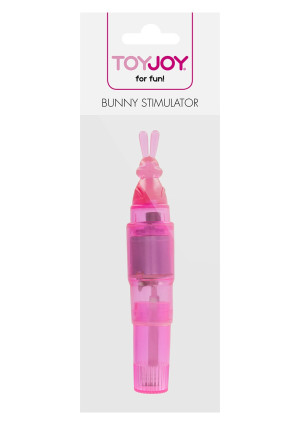 Stymulator poręczny z stymulującym króliczkiem - na baterie, Czerwony - ToyJoy