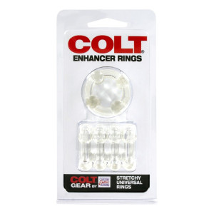 COLT ENHANCER RINGS CLEAR - Pierścienie erekcyjne - 2 szt., Przezroczyste