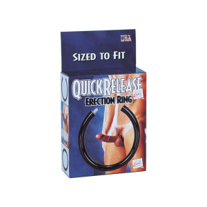 Seven Creation QUICKRELEASE ERECTION RING - Ring na penisa, Czarny
