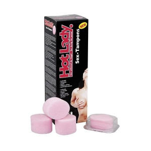 Różowe miękkie tampony - 8 szt - Hot Lady - Sex Tampons
