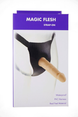 Magic Flesh Strap On Kinx Realistyczny z uprzężą, TPE