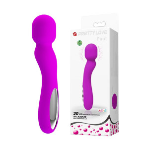 PAUL Purple, USB - Fioletowy masażer Wand na USB, profilowany