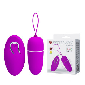 Pretty Love - BRADLEY - Wibrujące jajeczko na pilota, Silikonowe