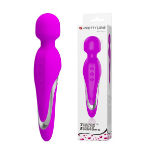 Pretty Love MORTIMER - Klasyczny masażer Wand na USB, Fioletowy