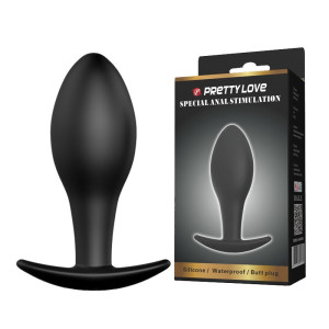Pretty Love SPECIAL ANAL STIMULATION Klasyczny korek analny - dyskretny, Czarny Silikonowy