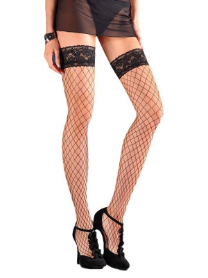 Pończochy kabaretka EROTICA CALZE 153 Czerwone
