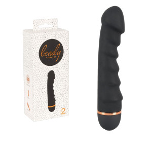 You2Toys Ripple Vibrator Wibrator profilowany do punktu G, Czarny Silikonowy