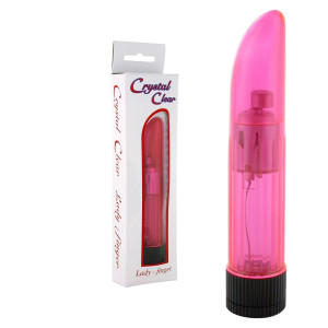 Seven Creations CRYSTAL CLEAR PINK LADYFINGER VIB. Wibrator Klasyczny, Różowy