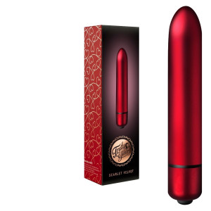 Scarlet Velvet Elegancki Wibrator Klasyczny - Mini, Czerwony