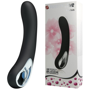 PRETTY LOVE - ALSTON - Elegancki wibrator do punktu G, USB Czarny