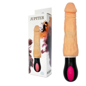 Wibrator realistyczny dopochwowy Jupiter-usb cyberskóra cielisty 27 cm Boss of Toys