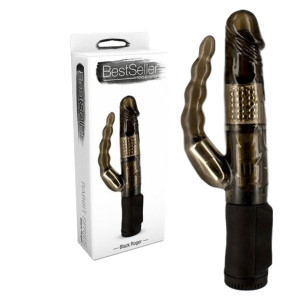 Toyz4Lovers BLACK ROGER - Wibrator do penetracji analno-waginalnej, Czarny