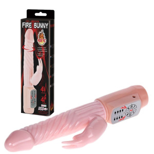 BAILE - FIRE BUNNY Wibrator z Króliczkiem z funkcją podgrzewania
