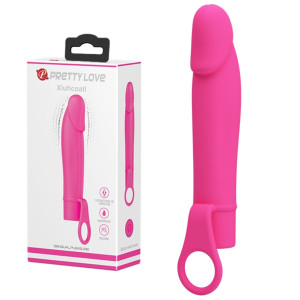 Wibrator punktu g stymulujący g Xiuhcoatl silikonowy różowy 15,3 cm typ g Pretty Love