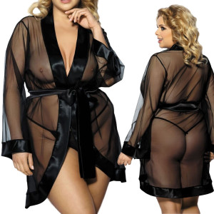 Maerin (robe black/szlafrok czarny)