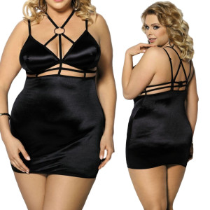 Desita (chemise black/halka czarna)