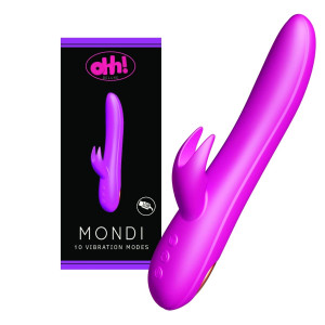 OHH Mondi Wibrator z Króliczkiem USB Fioletowy
