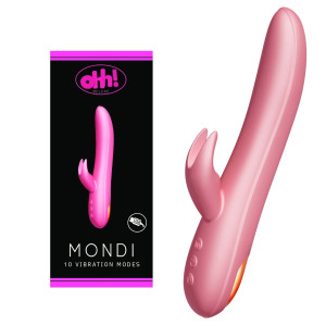 OHH Mondi Wibrator z Króliczkiem USB Różowy