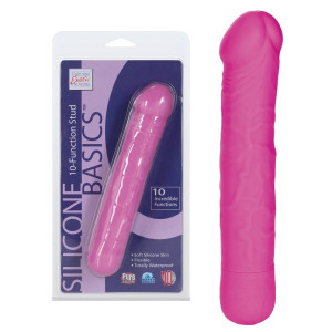 Calexotics BASICS 10 FUNCTION STUD Wibrator Realistyczny, Różowy Silikonowy