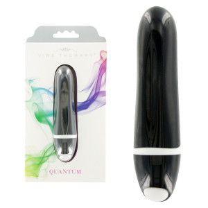 Wibrator łechtaczkowy Vibe Therapy Quantum Mini Czarny 9 cm Wodoodporny Silikonowy