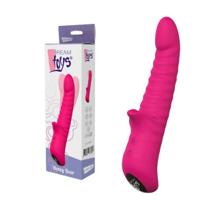 DREAM TOYS HONEY BEAR MAGENTA Wibrator z Króliczkiem, USB Rózowy