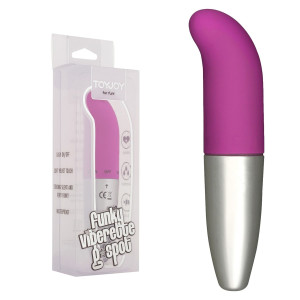ToyJoy FUNKY VIBERETTE G SPOT Wibrator do punktu G, Fioletowy ABS