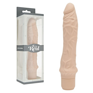 Wibrator realistyczny dopochwowy Large Nude silikonowy cielisty 24,5 cm wodoodporny ToyJoy