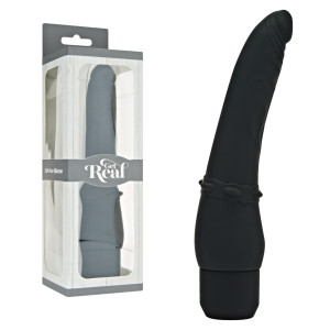 Wibrator realistyczny dopochwowy Smooth silikonowy czarny 20.9 cm wodoodporny ToyJoy