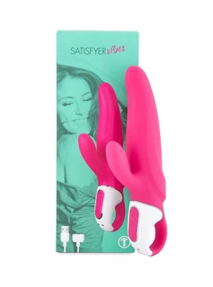 Satisfyer Vibes Mr. Rabbit Wibrator z Króliczkiem Różowy