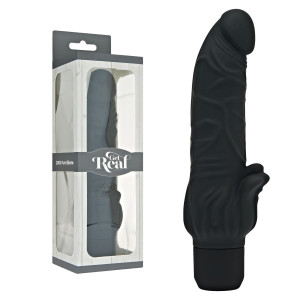 Wibrator realistyczny dopochwowy Stim silikonowy czarny 22 cm wodoodporny ToyJoy