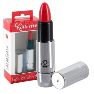 Wibrator łechtaczkowy Kiss Me Lipstick czerwony 8,7 cm stymulator manualny You2Toys