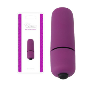 Fioletowy wibrator Mini Vibratore Bullet Classics ABS 5,5 cm dyskretny Toyz4Lovers