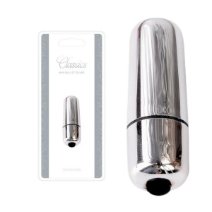 Toyz4Lovers MINI VIBRATORE BULLET Wibrator Klasyczny - Mini, Srebrny ABS