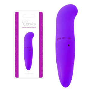 Fioletowy wibrator do punktu G silikonowy 11,5 cm Vibratore Punto Classics Toyz4Lovers