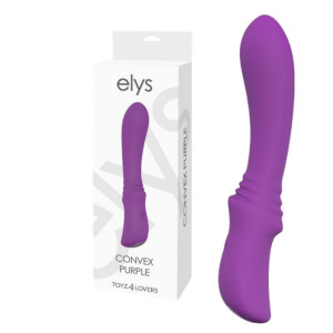 Fioletowy wibrator dopochwowy Vibratore Classico Elys Convex silikonowy Toyz4Lovers