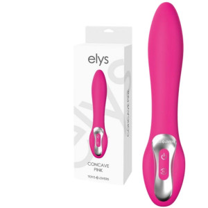 Różowy wibrator dopochwowy Vibratore Design Elys Concave silikonowy 20 cm Toyz4Lovers