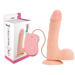 Wibrator realistyczny dopochwowy Real Rapture cielisty pvc cielisty 23 cm Toyz4Lovers