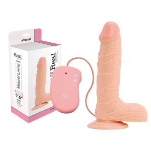 Wibrator realistyczny dopochwowy Real Rapture cielisty pvc cielisty 21,5 cm Toyz4Lovers