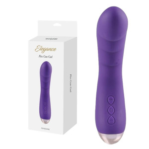 Toyz4Lovers Vibratore Flex Com Curl Wibrator do punktu G, USB Fioletowy Silikonowy