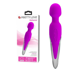 PRETTY LOVE - NATHANIEL - Poręczny masażer Wand na USB