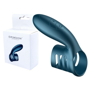 Wibrujący pierścień erekcyjny z masażerem krocza, USB
