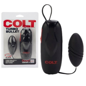 COLT TURBO BULLET Wibrujące jajeczko na pilota, Czarne