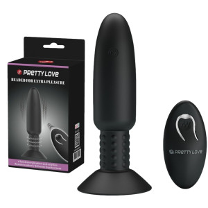 Pretty Love BEADED FOR EXTRA PLEASURE Korek analny z wibracjami i obrotami, USB