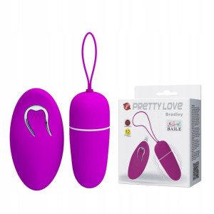 PRETTY LOVE - BERGER EGG - Wibrujące jajeczko z pilotem - na USB, Fioletowe
