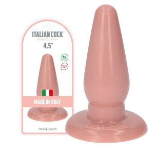 Toyz4Lovers Italian Cock 4.5" Korek analny - stożek, PVC Cielisty