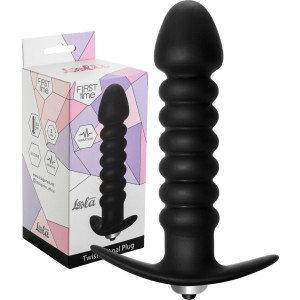 Lola Toys Anal Twisted Dyskretny korek analny - kulkowy, Czarny SIlikonowy